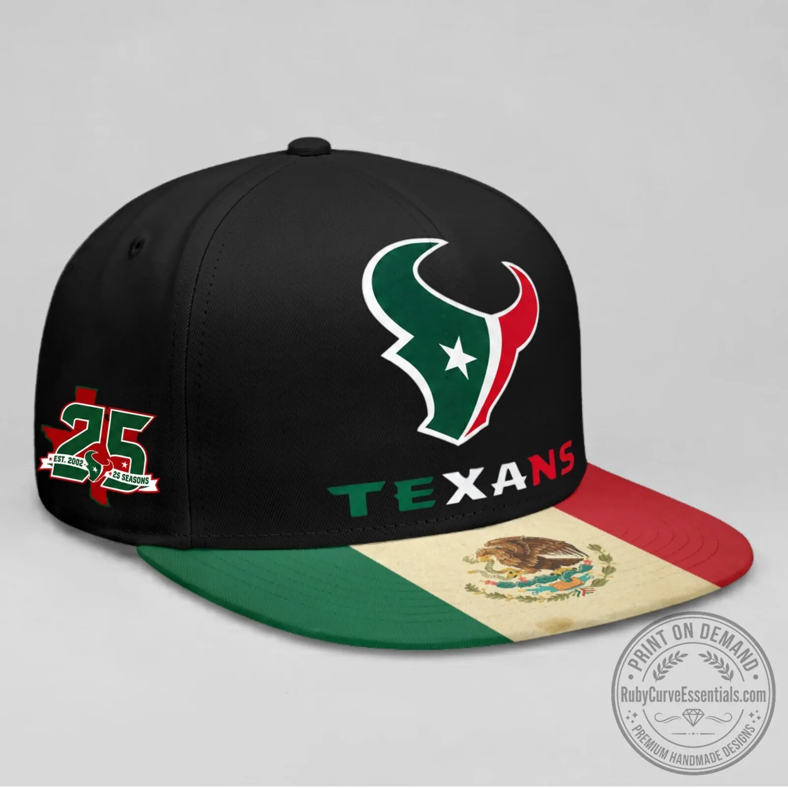 Houston Texans Mexico Edition Personalized Black Snapback Cap Hat 13 Houston Texans Mexico Edition Personalized Black Snapback Cap Hat
