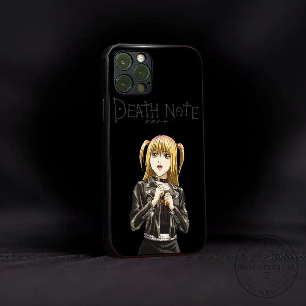 Death Note Misa Amane Anime Character Black Protective Phone Case