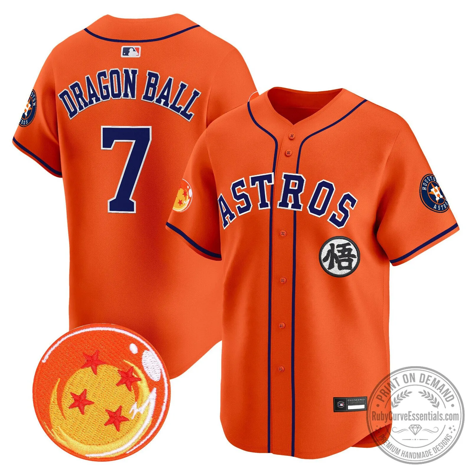 Goku Houston Astros Dragon Ball Z Baseball Jersey 56 Goku Houston Astros Dragon Ball Z Baseball Jersey