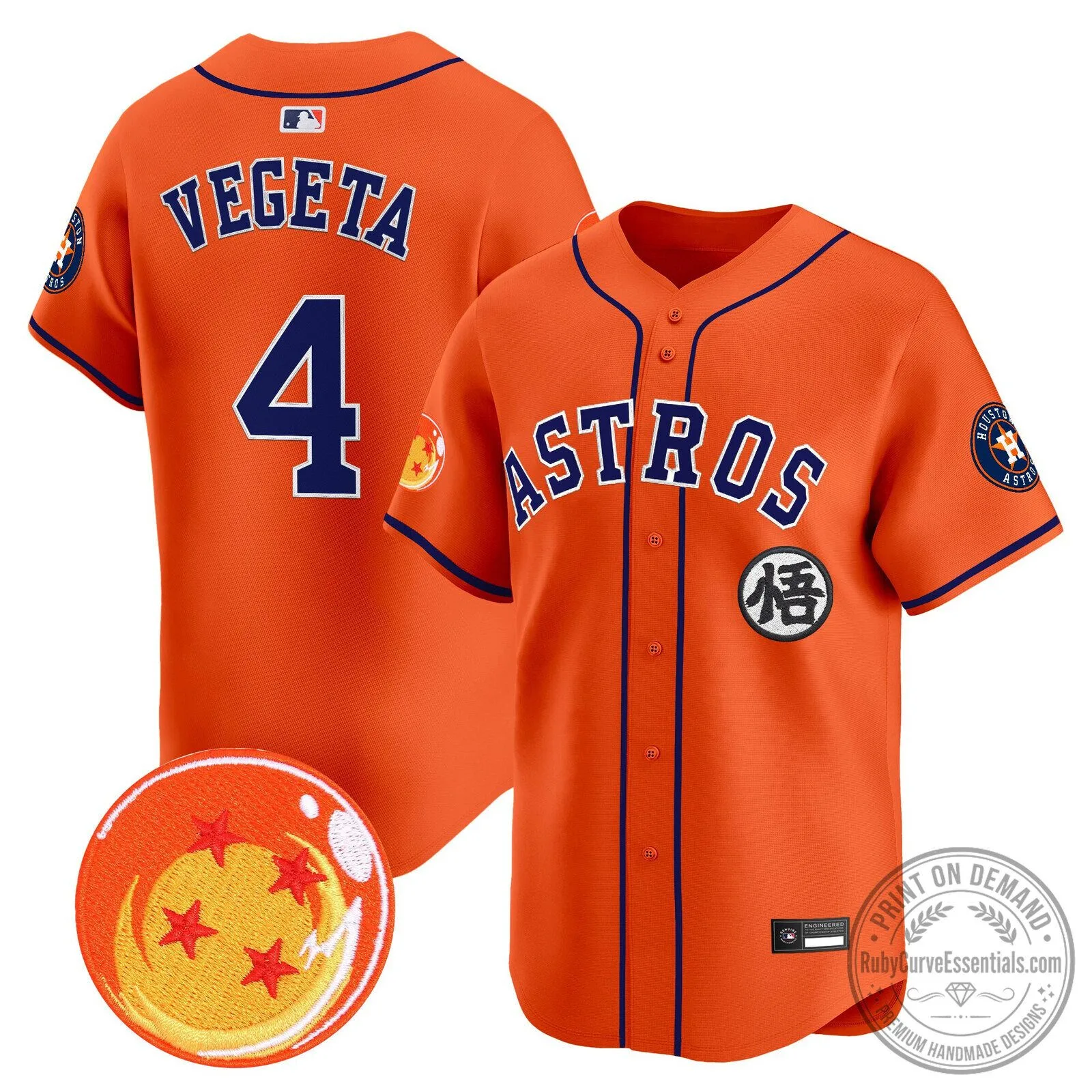 Goku Houston Astros Dragon Ball Z Baseball Jersey 57 Goku Houston Astros Dragon Ball Z Baseball Jersey
