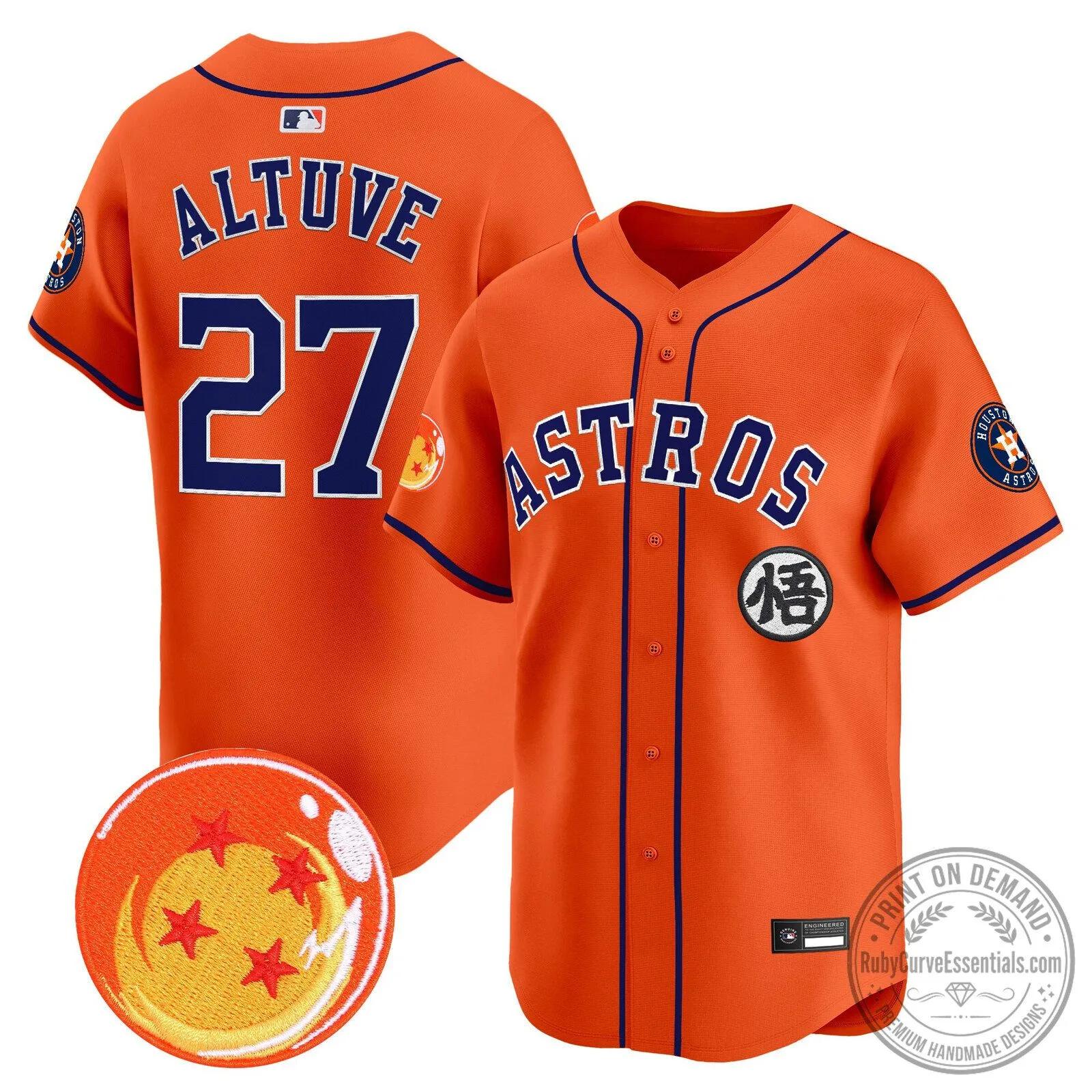 Goku Houston Astros Dragon Ball Z Baseball Jersey 59 Goku Houston Astros Dragon Ball Z Baseball Jersey