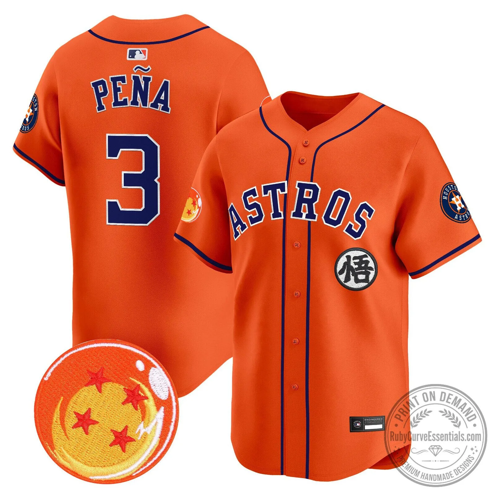 Goku Houston Astros Dragon Ball Z Baseball Jersey 60 Goku Houston Astros Dragon Ball Z Baseball Jersey