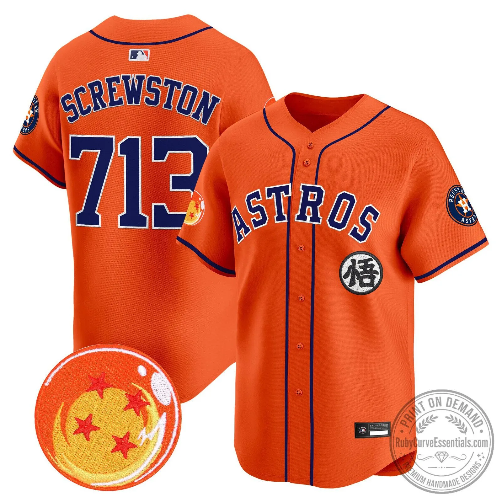 Goku Houston Astros Dragon Ball Z Baseball Jersey 63 Goku Houston Astros Dragon Ball Z Baseball Jersey
