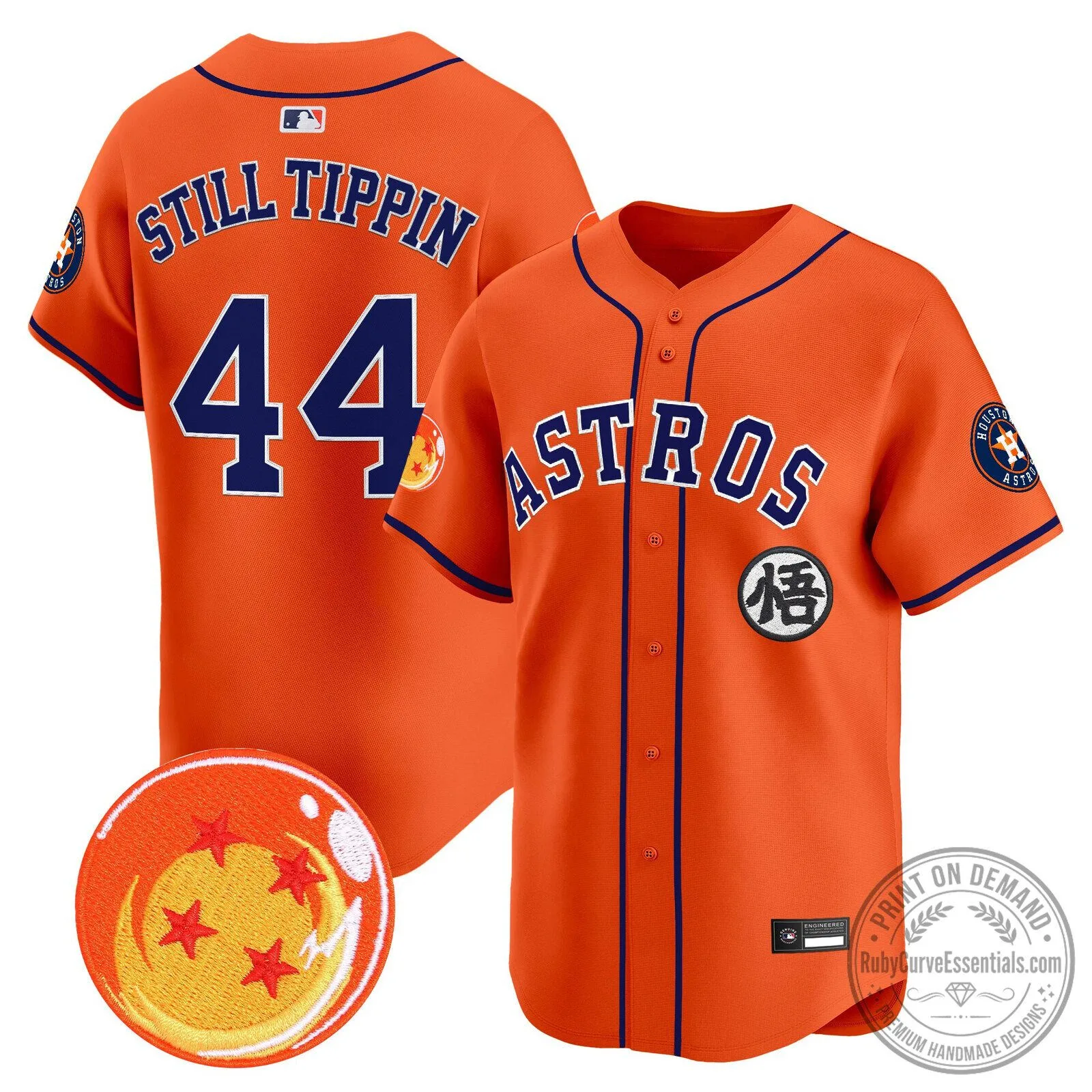 Goku Houston Astros Dragon Ball Z Baseball Jersey 64 Goku Houston Astros Dragon Ball Z Baseball Jersey