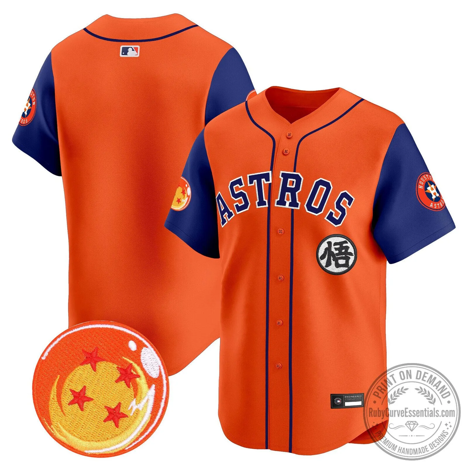 Goku Houston Astros Dragon Ball Z Baseball Jersey 76 Goku Houston Astros Dragon Ball Z Baseball Jersey