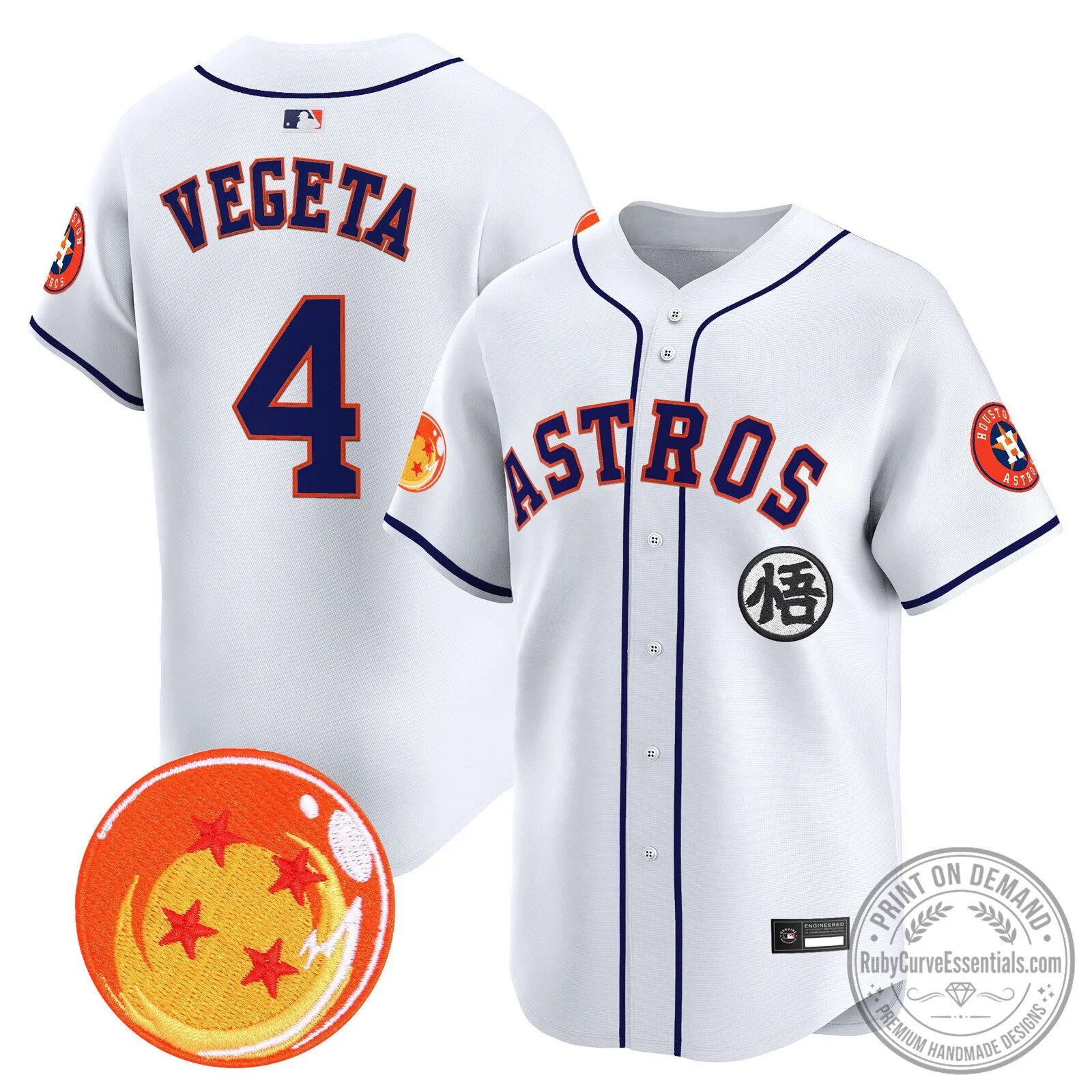 Goku Houston Astros Dragon Ball Z Baseball Jersey 79 Goku Houston Astros Dragon Ball Z Baseball Jersey