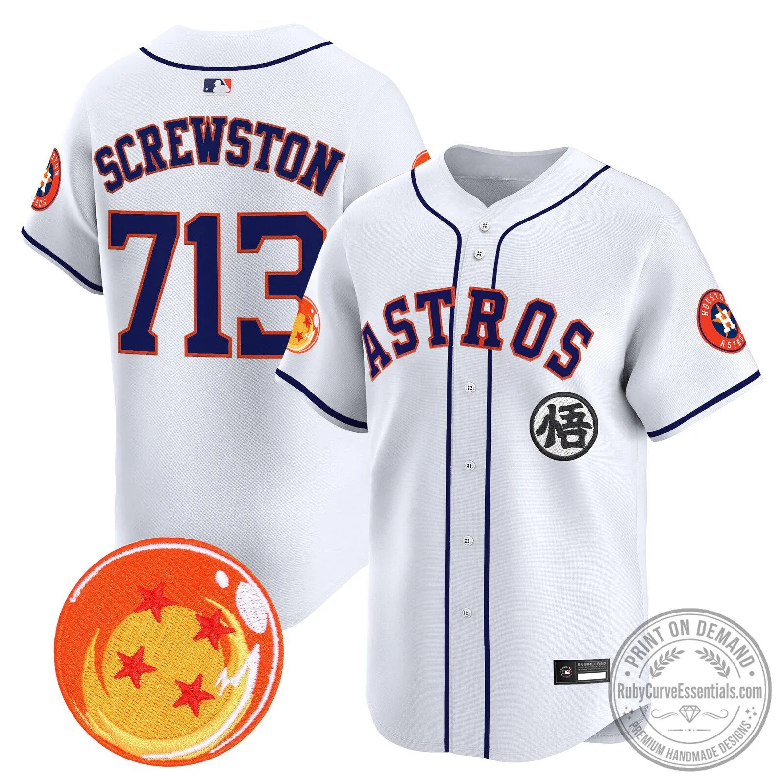 Goku Houston Astros Dragon Ball Z Baseball Jersey 85 Goku Houston Astros Dragon Ball Z Baseball Jersey