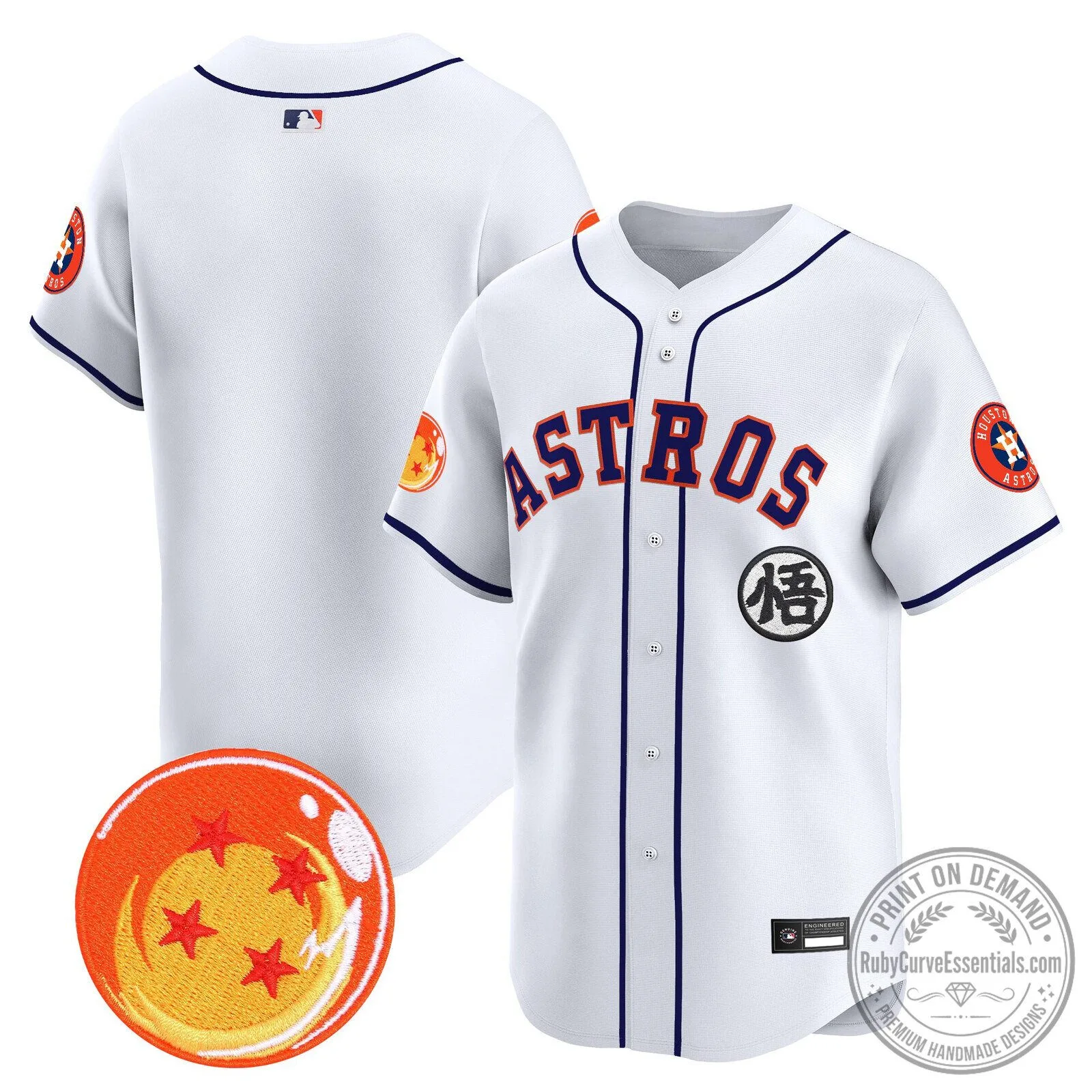 Goku Houston Astros Dragon Ball Z Baseball Jersey 87 Goku Houston Astros Dragon Ball Z Baseball Jersey