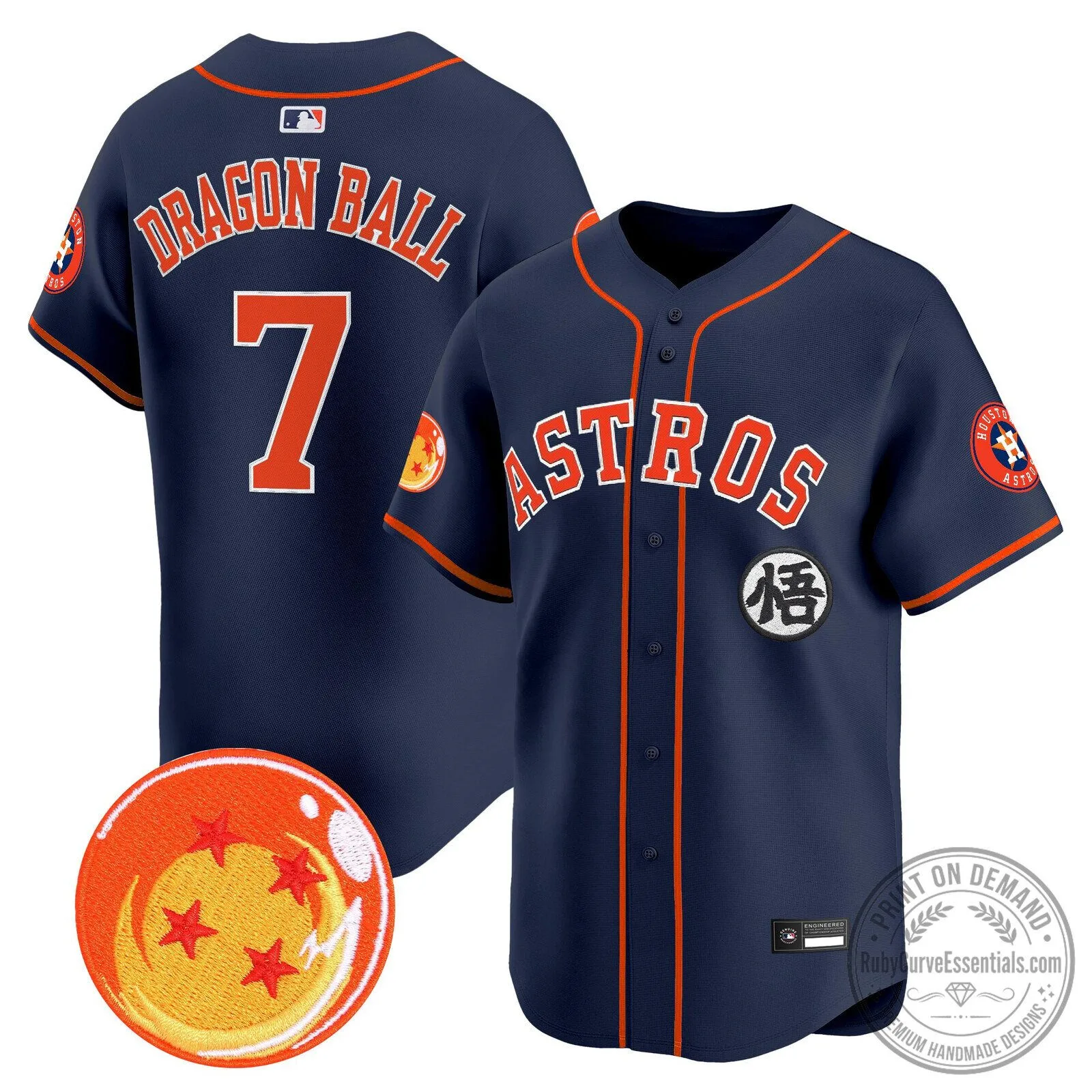 Goku Houston Astros Dragon Ball Z Baseball Jersey 89 Goku Houston Astros Dragon Ball Z Baseball Jersey