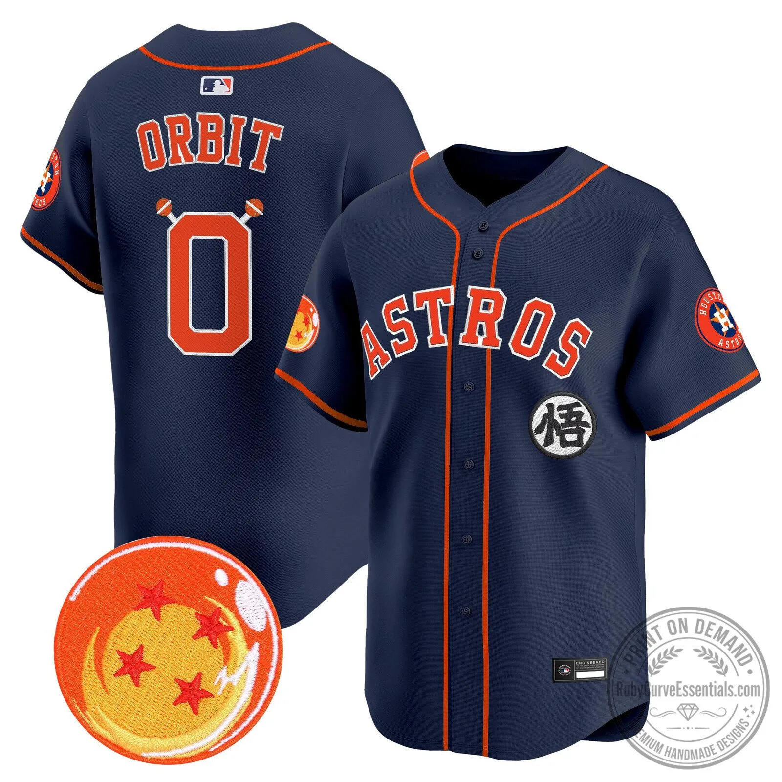 Goku Houston Astros Dragon Ball Z Baseball Jersey 95 Goku Houston Astros Dragon Ball Z Baseball Jersey