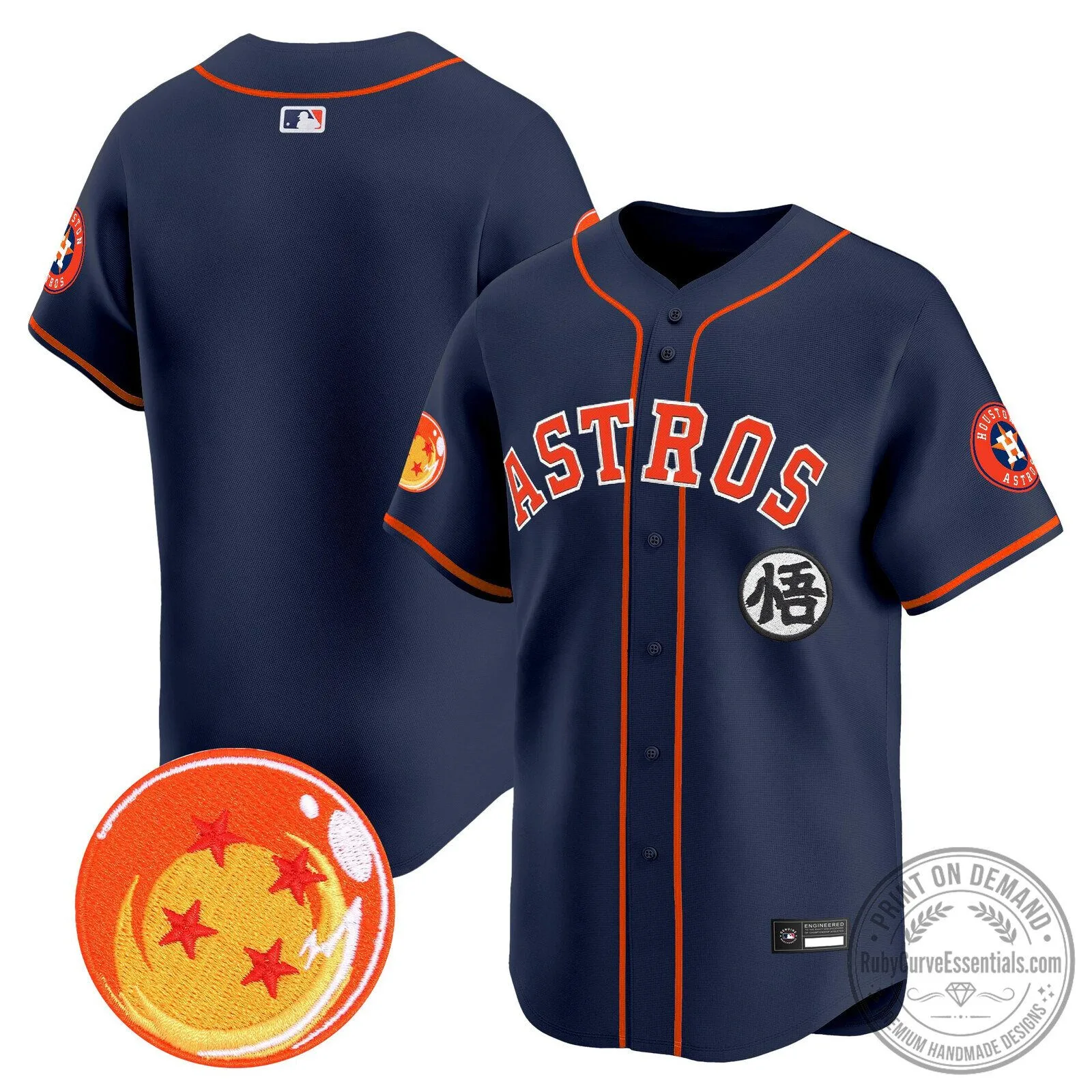 Goku Houston Astros Dragon Ball Z Baseball Jersey 98 Goku Houston Astros Dragon Ball Z Baseball Jersey