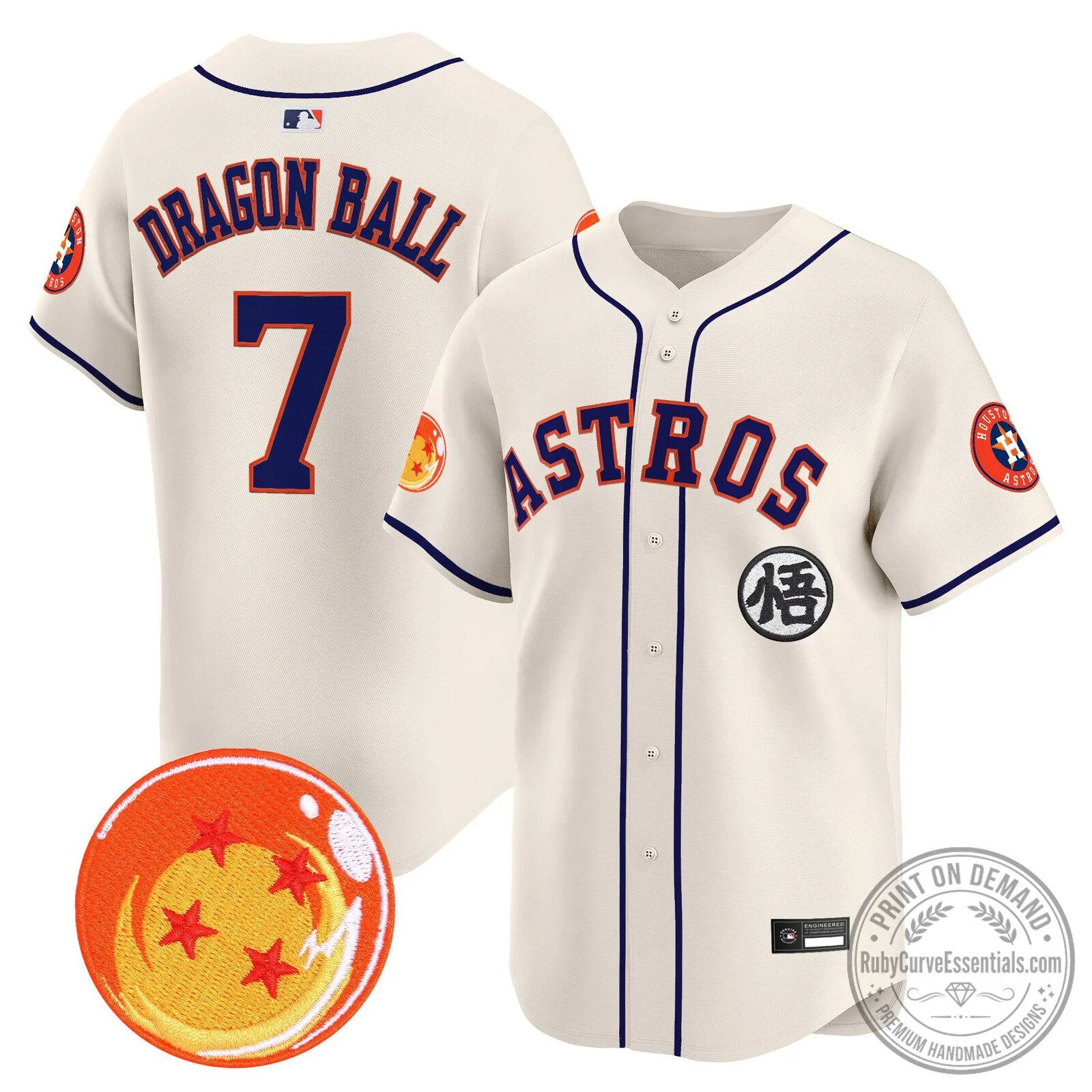 Goku Houston Astros Dragon Ball Z Baseball Jersey 100 Goku Houston Astros Dragon Ball Z Baseball Jersey