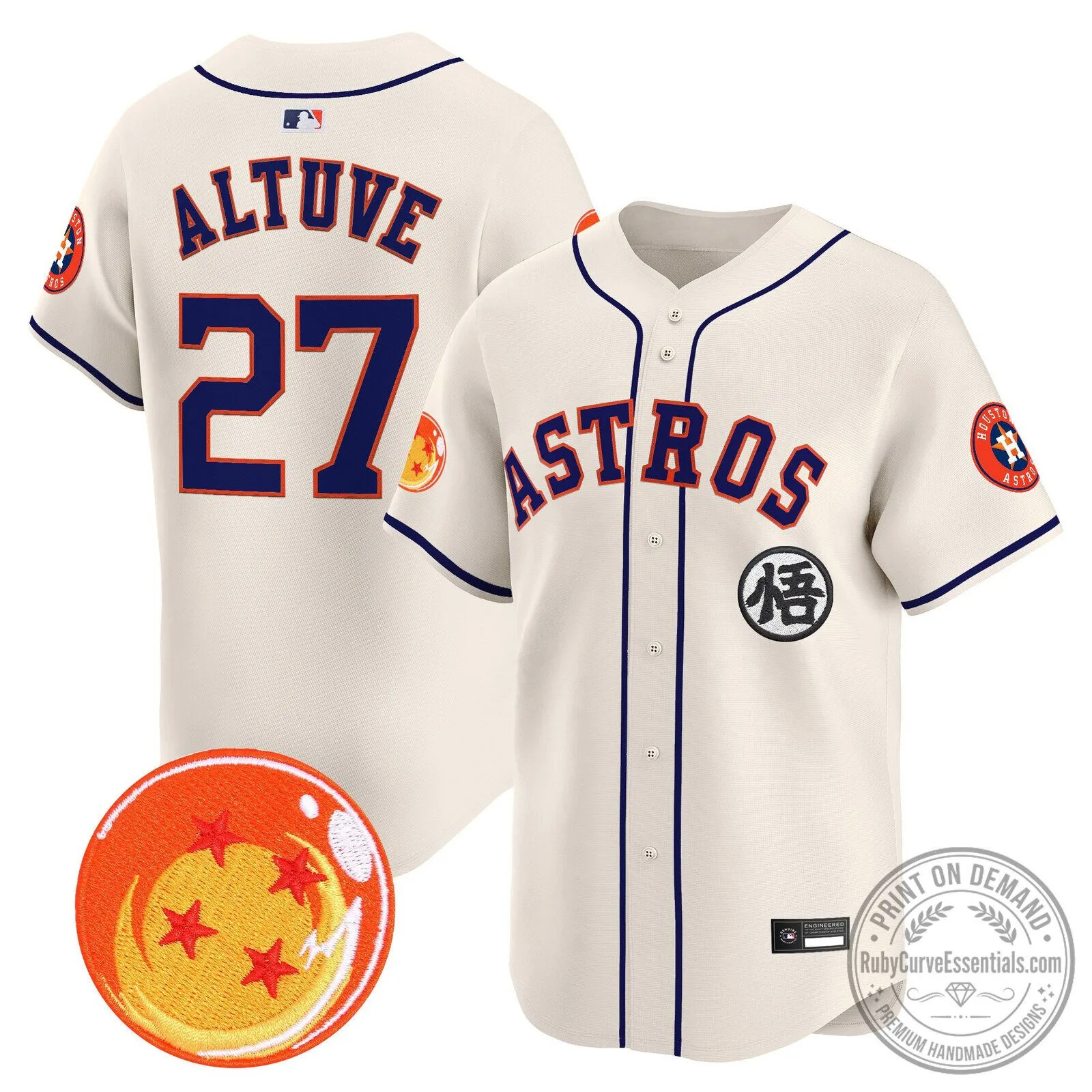 Goku Houston Astros Dragon Ball Z Baseball Jersey 103 Goku Houston Astros Dragon Ball Z Baseball Jersey