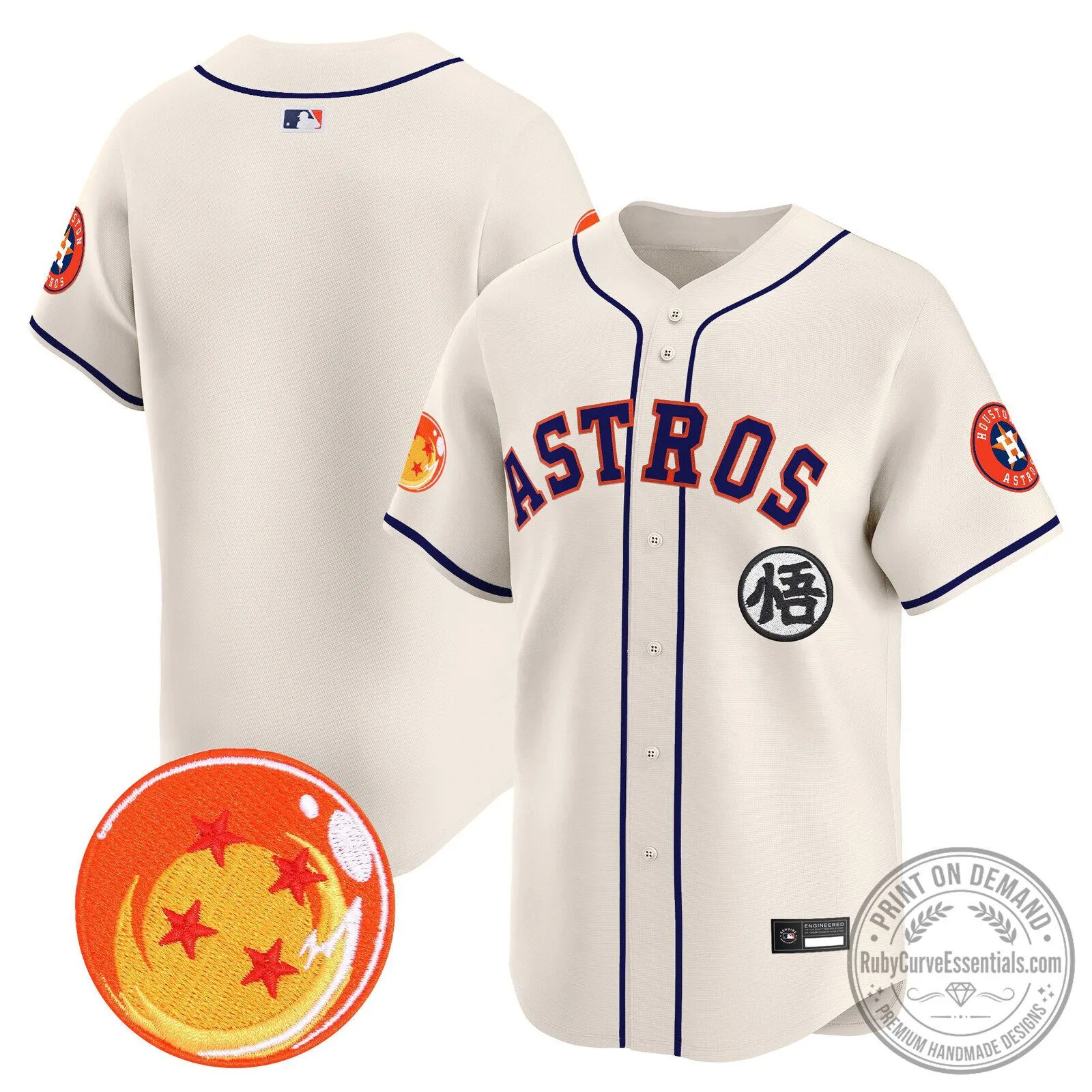 Goku Houston Astros Dragon Ball Z Baseball Jersey 109 Goku Houston Astros Dragon Ball Z Baseball Jersey